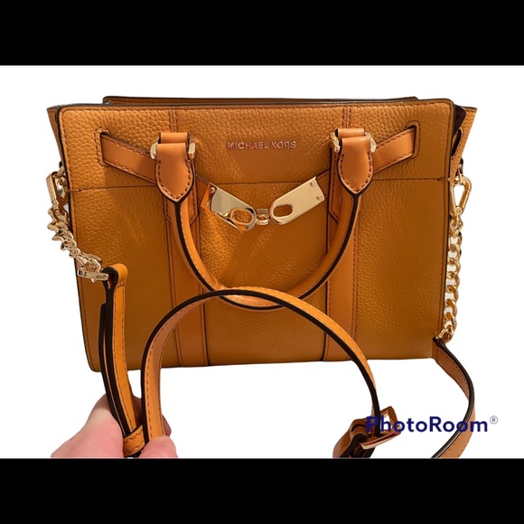 Michael Kors Nouveau Hamilton small pebbled leather satchel - Picture 11 of 12